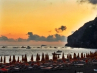 Sunset at Hotel Pupetto in Positano Photo by Margie Miklas